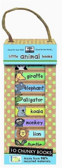 Green Start Book Towers: Little Animal Books: 10 Chunky Books Made from 98% Recycled Materials 