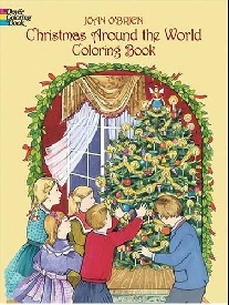 O'Brien Joan Christmas around the world coloring book 