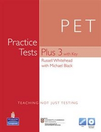 Russell Whitehead PET Practice Tests Plus 3 Book (with Key) and Multi-ROM 