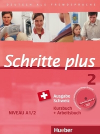 Schritte plus 2. Ausgabe Schweiz. Kursbuch + Arbeitsbuch 