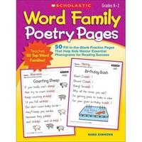 Einhorn Kama Word Family Poetry Pages 